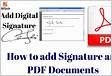 How to create a signature for PDF documents on a Ma